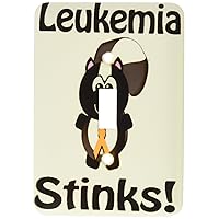 3dRose lsp_115671_1 Leukemia Orange Stinks Skunk Awareness Ribbon Cause Design Single Toggle Switch
