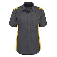 Red Kap Women's Short Sleeve Performance Plus Shop Shirt with Oilblok Technology