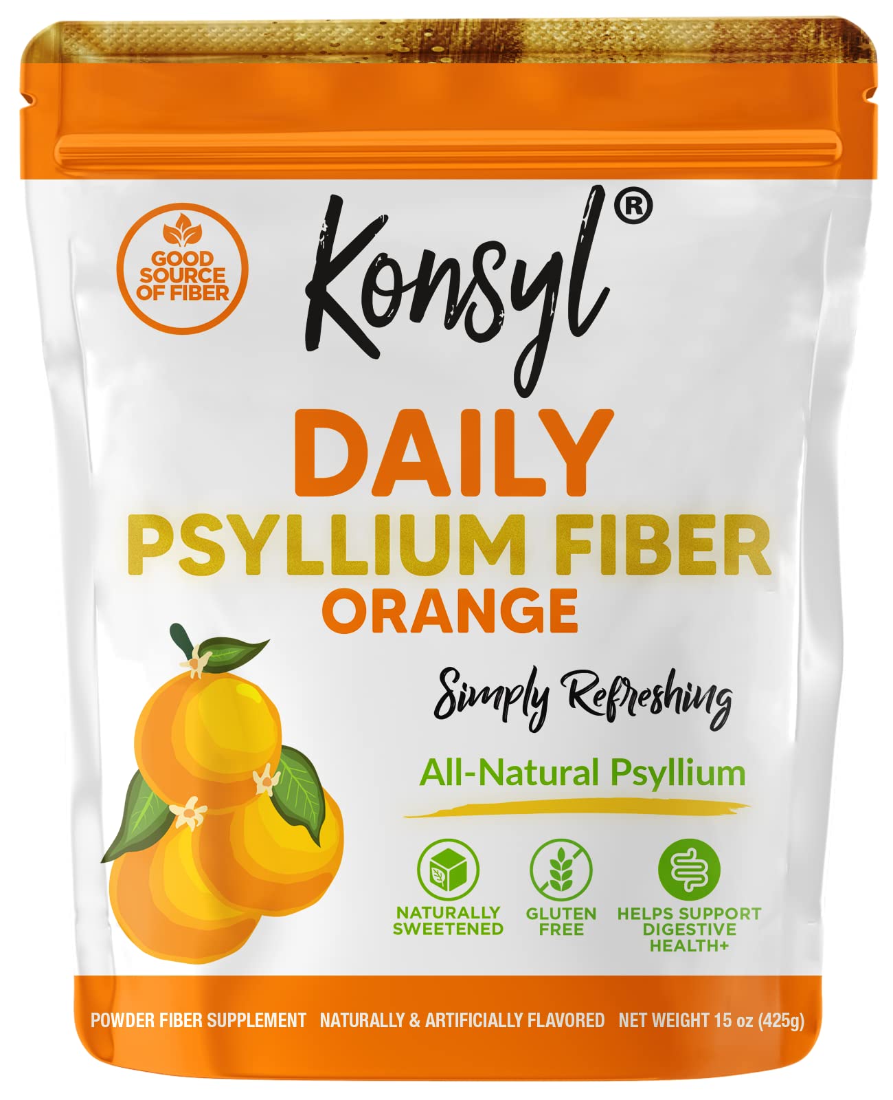 Konsyl Daily Psyllium Fiber Orange