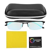 Red Green Color Blind Correcting Glasses,Flexible Color Blindness Glasses, Blind Correcting Glasses - Stylish Solution for Color Deficiency with Case