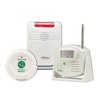 Smart Caregiver® Cordless Motion Sensor and Nurse Call System for Fall Prevention– Know When They Need Help or are Getting up!
