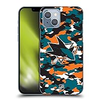 Head Case Designs Officially Licensed NHL Camouflage San Jose Sharks Hard Back Case Compatible with Apple iPhone 14