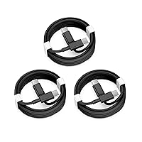 USB C to USB C Charging Cable 3ft 60W 3Pack, USB C Cable for Charging Apple, Type C to Type C Fast Charger Cord Compatible for iPhone 15/15 Pro/15 Pro Max/15 Plus,iPad Pro, Air5, MacBook Air (Black)