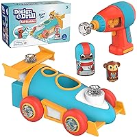 Educational Insights Design & Drill Bolt Buddies Race Car Toy, Take Apart Toy with Electric Drill Toy, STEM Toy, Gift for Boys & Girls, Ages 3+