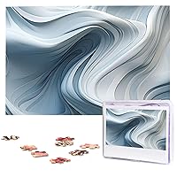 Wave Motion Image Print Puzzles Personalized Puzzle for Adults Wooden Picture Puzzle 1000 Piece Jigsaw Puzzle for Wedding Gift Mother Day