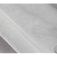 Poly Mesh Fabric Solid White / 58