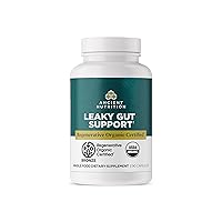Ancient Nutrition Regenerative Organic Certified Leaky Gut Capsules, Formulated with Lion’s Mane, Fermented Licorice Root and Spearmint, Gluten Free, Paleo and Keto Friendly, 90