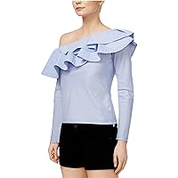 Mare Mare Womens Gemma One-Shoulder Ruffled One Shoulder Blouse