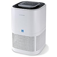 Aurora AR100W Air Purifier for Mold, Smoke, Dust, Odors, Pollen, Allergens, and Germs with H13 True HEPA Filter and 3-Stage Purification, Covers Up to 1,100 ft², Energy Star certified, White