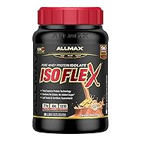 ISOFLEX Whey Protein Powder, Whey Protein Isolate, 27g Protein, Caramel Macchiato, 2 Pound