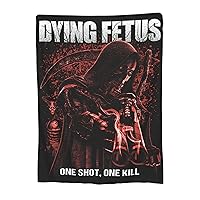 Dying Music Fetus Blanket Ultra Soft Cozy Throw Blanket Warm Lightweight Reversible Fluffy Flannel Blanket Room Decor Home Decor for Bedroom Couch Sofa Bed Travel 80