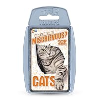 Top Trumps Cats Classics Card Game, Learn Facts About The Bengal cat, British Shorthair and The Siberian cat in This Educational Packed Game, 2 Plus Players Makes a Great Gift for Ages 6 Plus