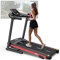 PASYOU Foldable Treadmill for Home - with Bluetooth Connectivity,Compact Treadmill with 15 Pre Programs Heart Rate Monitor Plus 44 Days Free Kinomap Membership