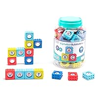 Educational Insights Alphabet BubbleBrix - ABC Learning for Toddlers, Alphabet Toys for Preschool and Kindergarten, Fidget Popper Learning Toy, Easter Basket Stuffer, Gift for Toddlers Ages 3+