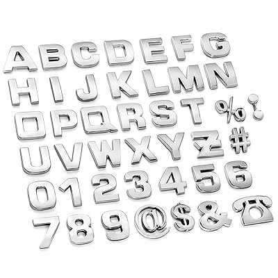 Mua Lamoutor 43Pcs Car Emblem Letters Sticker DIY 3D Chrome Number Symbol  Badge Decal trên  Mỹ chính hãng 2024