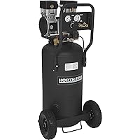 NorthStar Portable Electric Air Compressor - 2 HP, 20-Gallon Vertical Tank, Super-Quiet Operation, Oil-Free Pump, 5.4 CFM @ 90 PSI