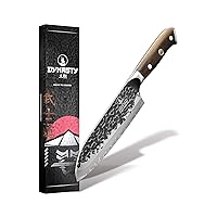 Santoku Knife - 7 Inches - Dynasty Series - Japanese High Carbon Stainless Steel Santoku Knife - Wooden Handle - Rust-Resistant & Razor Sharp Santoku Knives