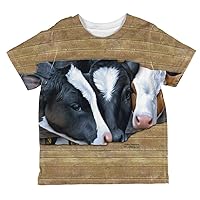 Queens of The Dairy Farm Cows All Over Toddler T Shirt