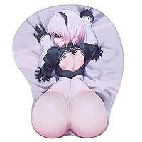 Cute Soft Sexy Cartoon 3D Big Breast Boobs Silicone Wrist Rest Support  Mouse Pad Mat Gaming Mousepad, 3D Mouse Pads with Wrist Support KG Alpha  Final