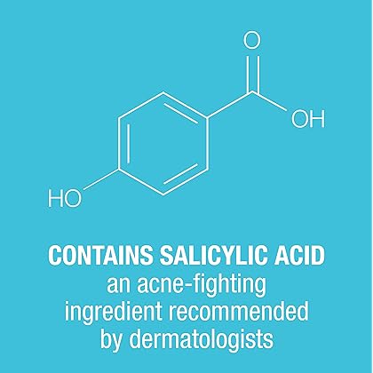 Neutrogena Body Clear Oil Free Acne Body Scrub with Salicylic Acid Acne Treatment Medicine, Exfoliating Salicylic Acid Body Wash to Treat Acne on Back, Chest, and Shoulders, 8.5 fl. oz