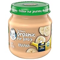 Gerber Organic Banana Baby Food, 4 Oz Jar