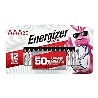 Energizer AAA Batteries, Max Triple A Alkaline, 20 Count
