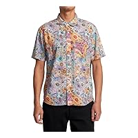 RVCA Men's Sage Vaughn Short Sleeve Woven Shirt