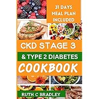 CKD STAGE 3 AND TYPE 2 DIABETES COOKBOOK: Complete guide with diabetic renal friendly recipes to reverse chronic kidney disease and diabetes. CKD STAGE 3 AND TYPE 2 DIABETES COOKBOOK: Complete guide with diabetic renal friendly recipes to reverse chronic kidney disease and diabetes. Paperback Kindle