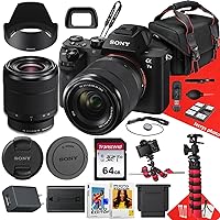 Sony a7 II Mirrorless Camera with Sony FE 28-70mm f/3.5-5.6 OSS Lens + 64 GB Memory + Spider Tripod + Case + Card Reader + Battery Charger + More (21pc Bundle)