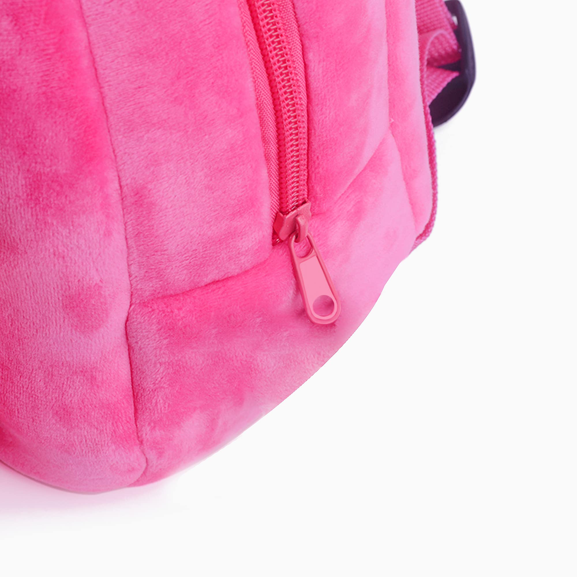 Gloveleya Kids Backpack Plush Backpacks Toddler Backpacks with Stuffed Bunny Toys Rose Red 9''