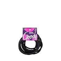 GOODY Ouchless XL & Extra Thick Elastics, Black, 10.0 Count,
