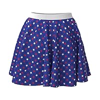 Independence Day Tennis America Flag Casual Patriotic American Flag 4Th of July USA Summer Skirts Women's Skirts Cute