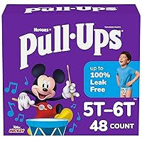 Pull-Ups Boys' Potty Training Pants, Size 5T-6T Training Underwear (50+ lbs), 48 Count