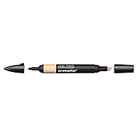Winsor & Newton ProMarker, Oatmeal, Unisex Felt Tipped Marking Pen, Multicolored Ink, 2 inbuilt Nibs, Translucent Quality, Smooth Transitions, No Streaking