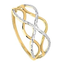 My Gold Emeni R-07931-G362-W62 Women's Ring Gold 333 Genuine White Gold (8 Carat) Without Stone Size 62