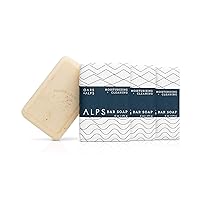 Oars + Alps Moisturizing Men's Bar Soap, Dermatologist Tested and Made with Clean Ingredients, Travel Size, 3 Pack, 6 Oz Each