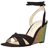 Jessica Simpson Arlisa 2 Women's Faux Suede Embellished Ankle Wrap Wedge Sandals