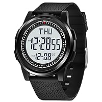 NN BEN NEVIS Watch for Men, Digital Watch with Stopwatch/Countdown/Alarm/Dual Time/Calender, Ultra-Thin Minimalist Fashion Simple Men's Wrist Watch, Gifts for Mens Womens