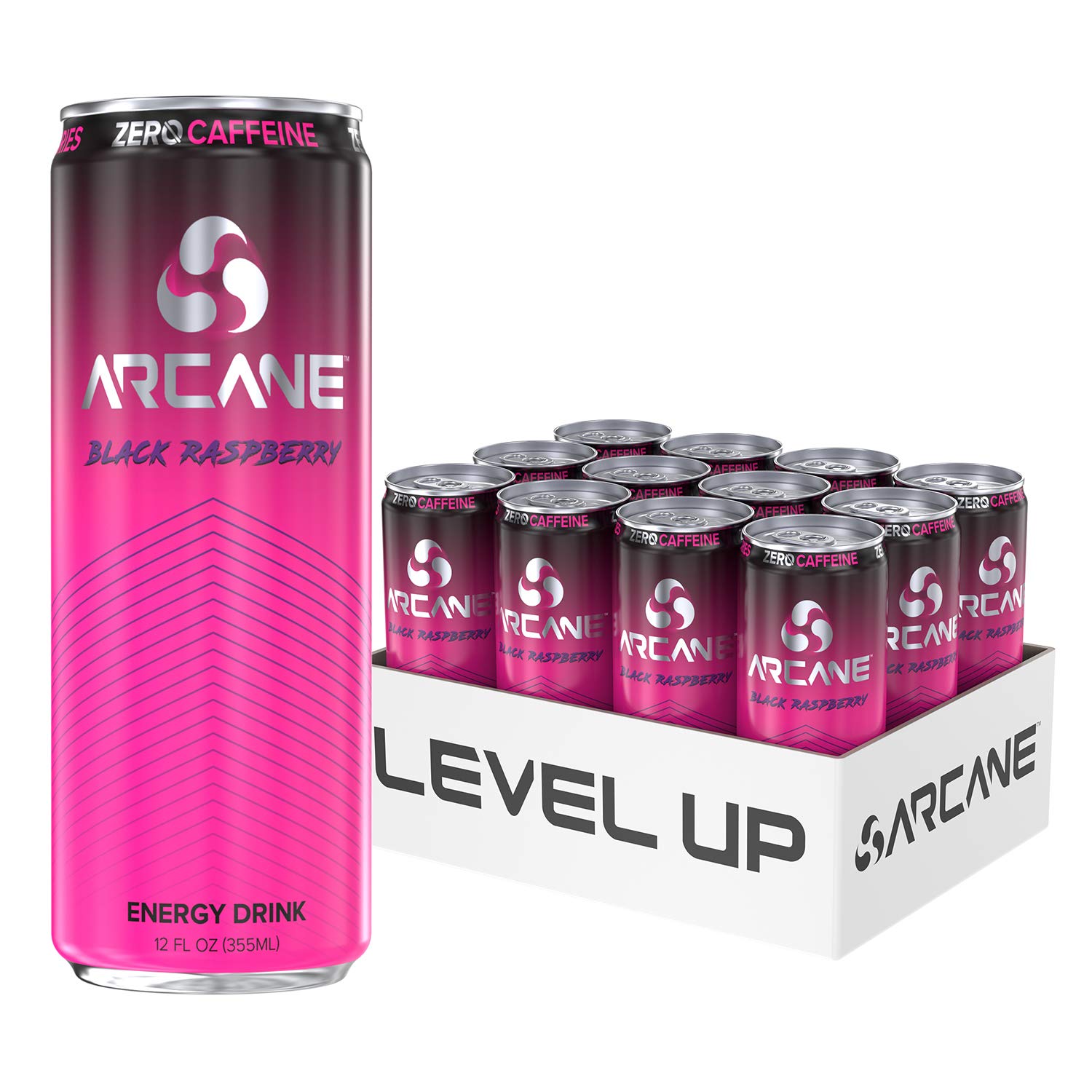 Arcane Caffeine Free Energy Drink, Sugar Free Energy Drink With Zero Caffeine, 12 Pack