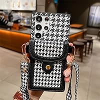 Crossbody Bag Wallet Phone Case for Samsung S23 S22 S21 FE S20 Note 20 Ultra 10 Lite A53 33 73 32 A52 72,Black,for Samsung S20 FE