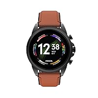 Fossil Gen 6 44mm Touchscreen Smart Watch for Men with Alexa Built-In, Fitness Tracker, Activity Tracker, Sleep Tracker, GPS, Speaker, Music Control, Smartphone Notifications