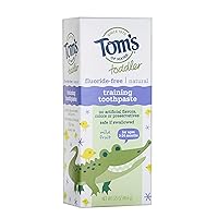 Tom's of Maine Toddlers Fluoride-Free Natural Toothpaste in Mild Fruit Gel, 1.75 Ounce