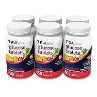TRUEplus® Glucose Tablets, Tropical Fruit Flavor - 50ct Bottle (6)
