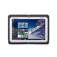 Panasonic Toughbook CF-20, Intel m5-6Y57 1.10GHz, 10.1 Multi Touch, 8GB, 256GB SSD, WiFi, Bluetooth, Webcam, Rear Cam, Windows 10 Pro (Tablet) (Renewed)