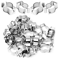Othmro 30Pack T5 U Clips Holder Bracket for LED Light Bulbs, LED Fluorescent Tube Replacement Mounting Accessories, Steel Material Lamp Support, Lampholder, Pipe Clamps to Prevent Sagging