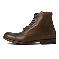Frye Tyler Lace Up Boots for Men Crafted from Soft Vintage Leather with Blake Construction, Burnished Toe and Heel, and Rubber Inserts on Leather Soles – 5 ¾” Shaft Height