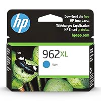 HP 962XL Cyan High-yield Ink Cartridge | Works with HP OfficeJet 9010 Series, HP OfficeJet Pro 9010, 9020 Series | Eligible for Instant Ink | 3JA00AN