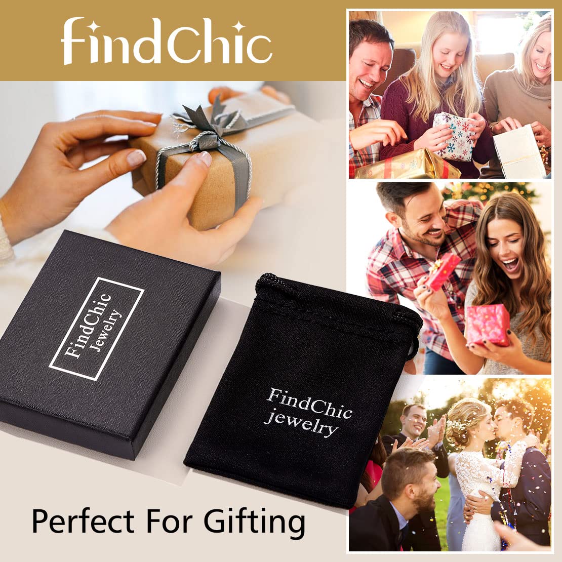 FindChic Personalized Urn Necklaces for Ashes Vertical Bar/Moon Cat/Sand Clock/Dog Claw Pendant Stainless Steel/18K Gold Plated/Black Waterproof Keepsake Cremation Jewelry with Funnel, with Gift Box