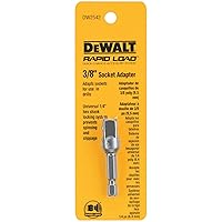 DEWALT DW2542 1/4-Inch Hex Drive to 3/8-Inch Socket Adapter , Silver