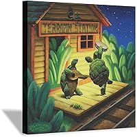 Terrapin Station Poster Canvas Art Poster Picture Modern Office Family Bedroom Decorative Posters Gift Wall Decor Painting Posters 16x16inchs(40x40cm)